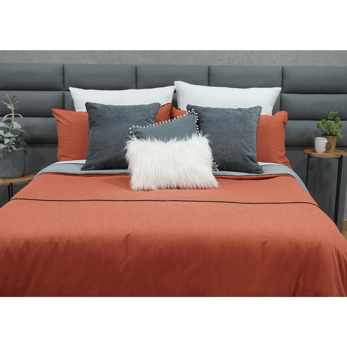 Vibrant Kalahari Teja duvet cover set with unique, stylish patterns, crafted from a soft cotton-polyester blend.