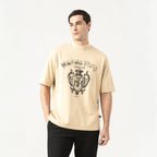 SHEVAL T - SHIRT OVERSIZED MEN IRISH CREAM - Monastery | Tienda Oficial Colombia