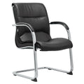 SILLA DE ESPERA STARKEN EN PIEL BLACK