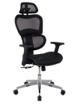 SILLA EJECUTIVA STARKEN EN NYLON MESH BLACK  K6