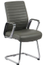 SILLON DE ESPERA EJECUTIVA STARKEN PU DARK GREY