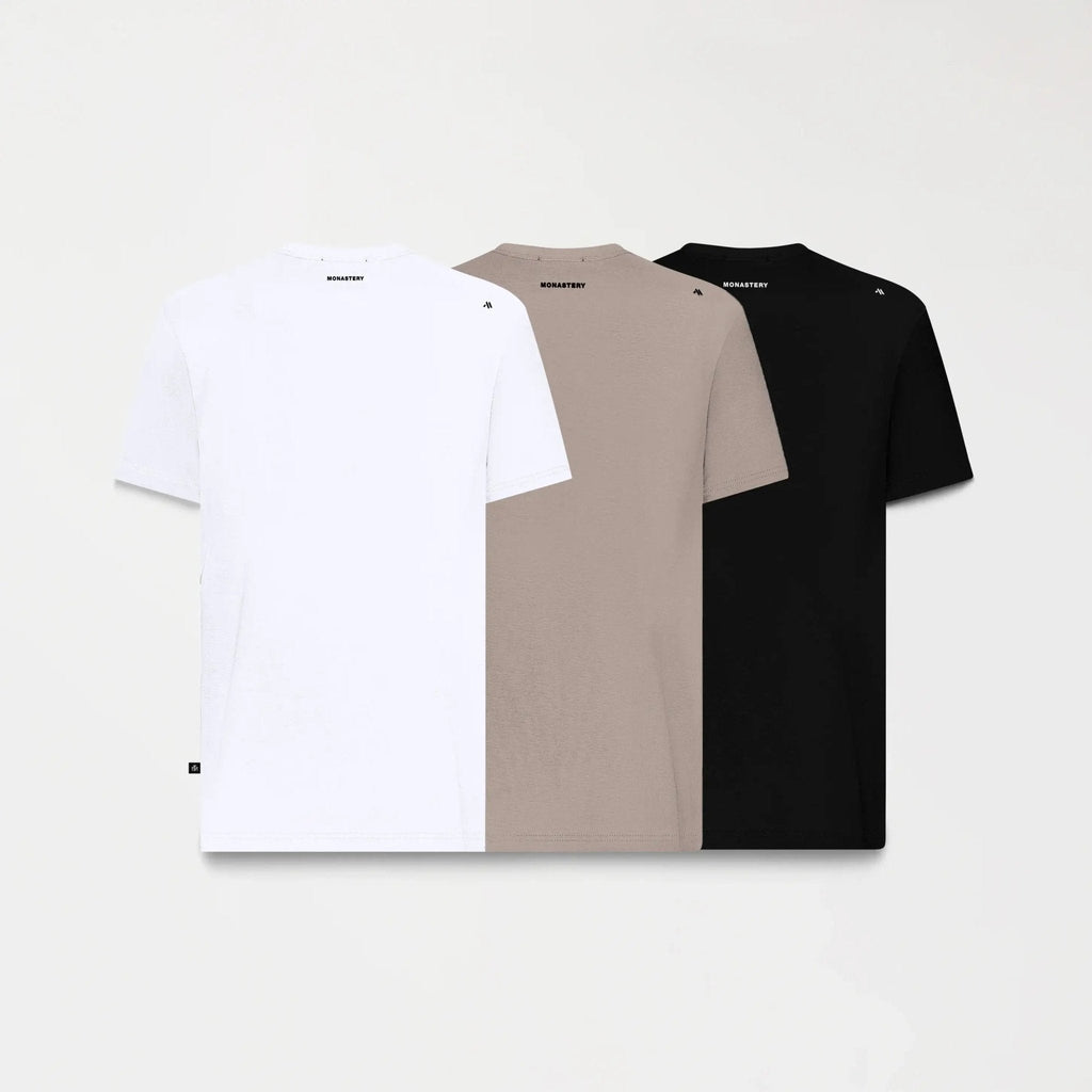 SKIP PACK T - SHIRT MEN BLACK - WHITE - TAUPE GRAY - Monastery | Tienda Oficial Colombia