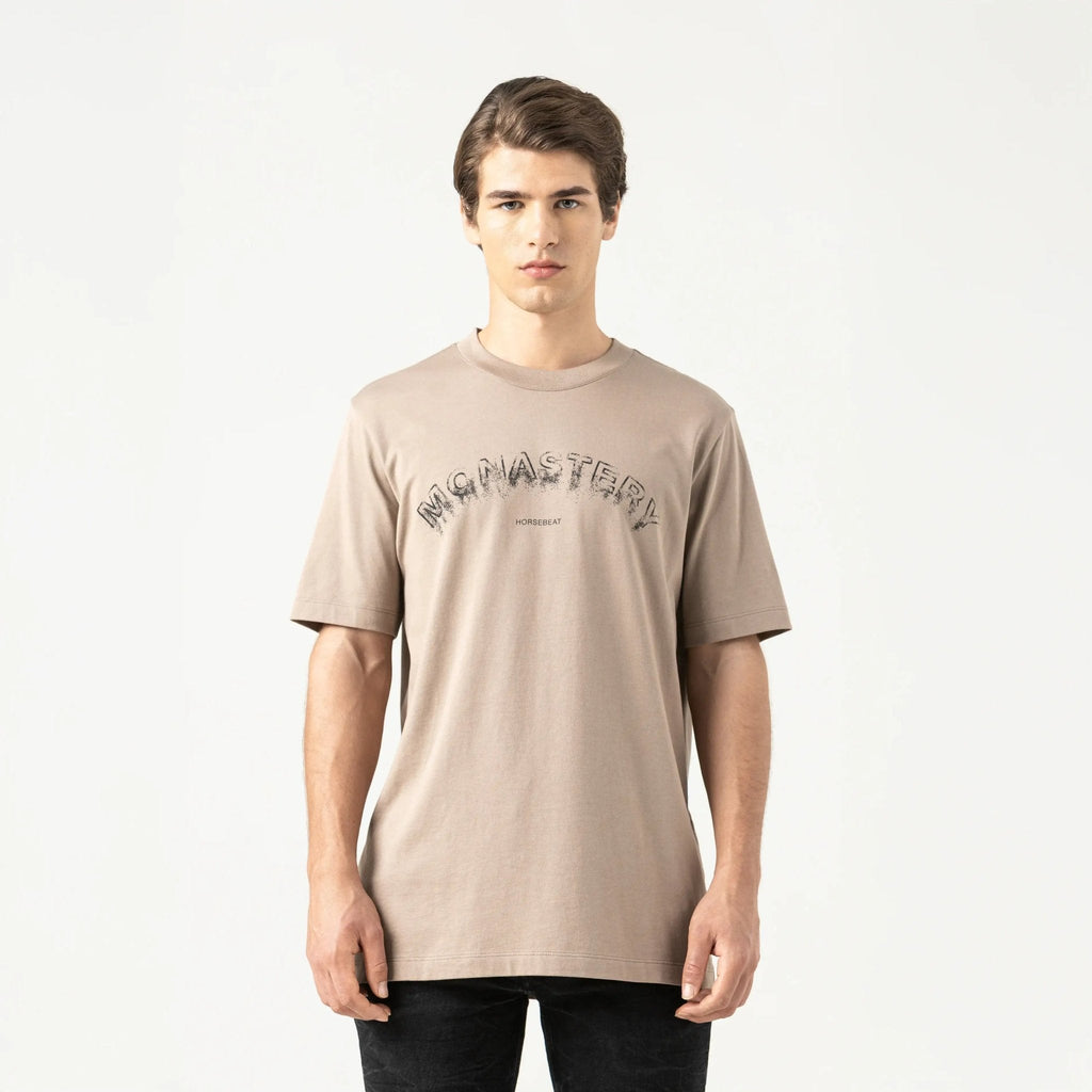 SMOKE T - SHIRT MEN TAUPE GRAY - Monastery | Tienda Oficial Colombia