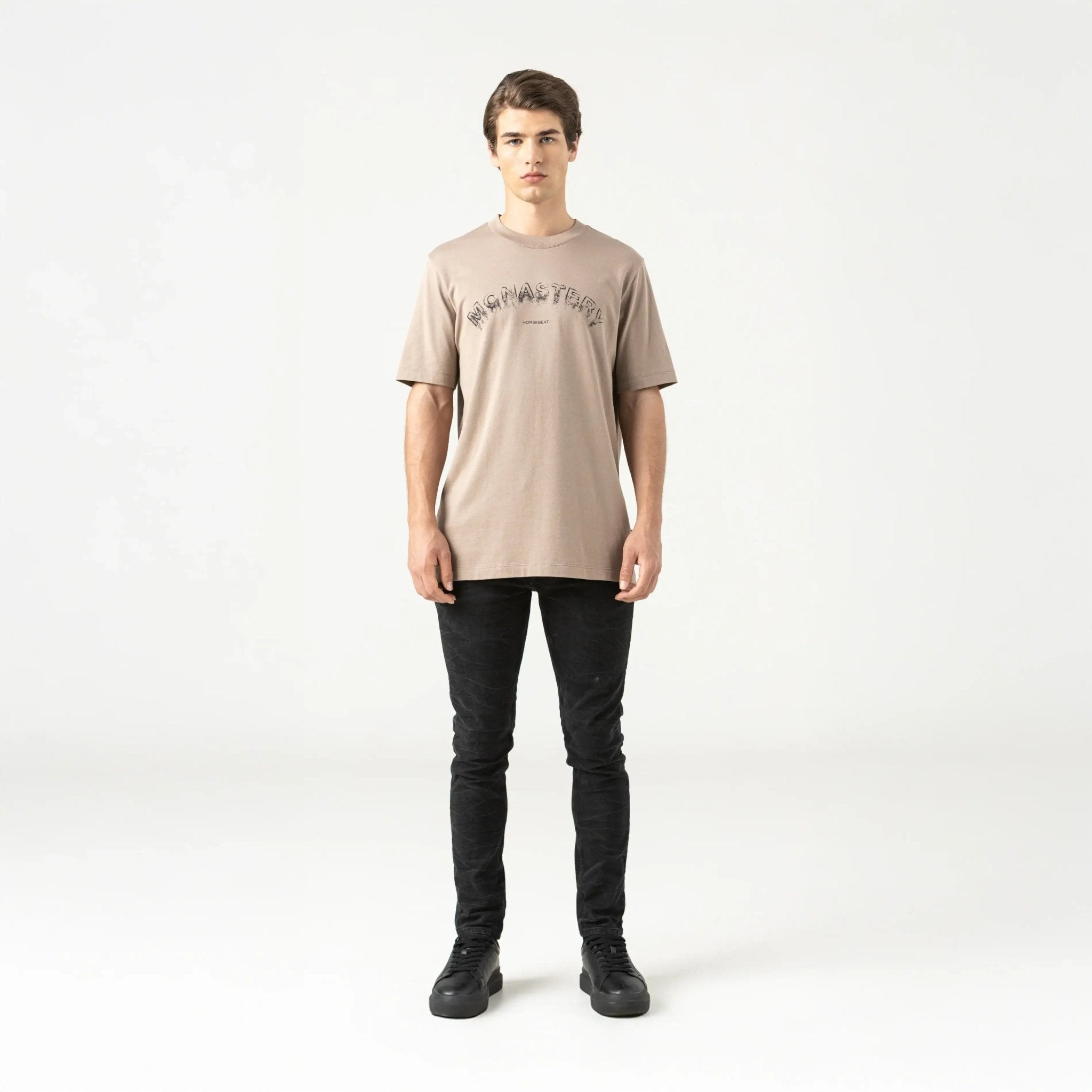 SMOKE T - SHIRT MEN TAUPE GRAY - Monastery | Tienda Oficial Colombia