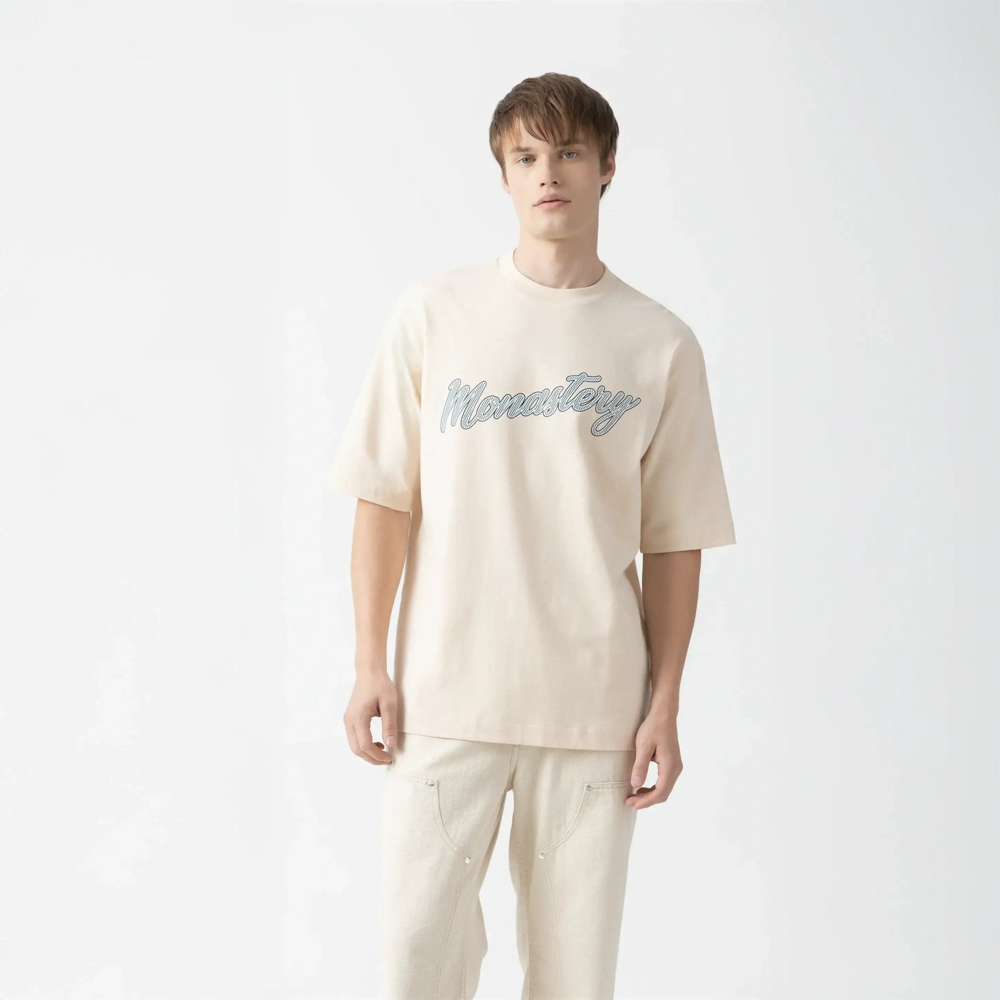 SMOKY T - SHIRT OVERSIZED MEN SAND DOLLAR - Monastery | Tienda Oficial Colombia