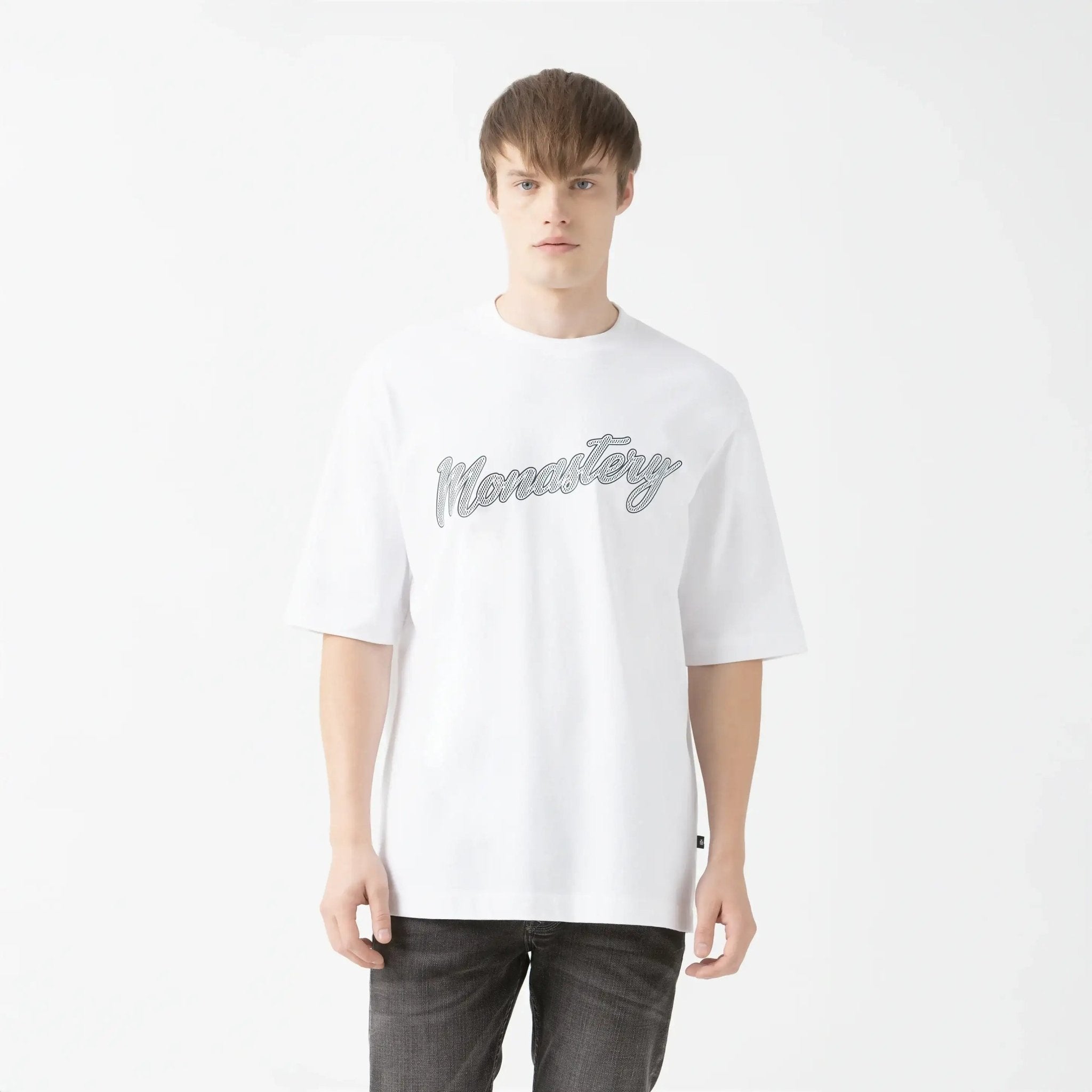 SMOKY T - SHIRT OVERSIZED MEN WHITE - Monastery | Tienda Oficial Colombia