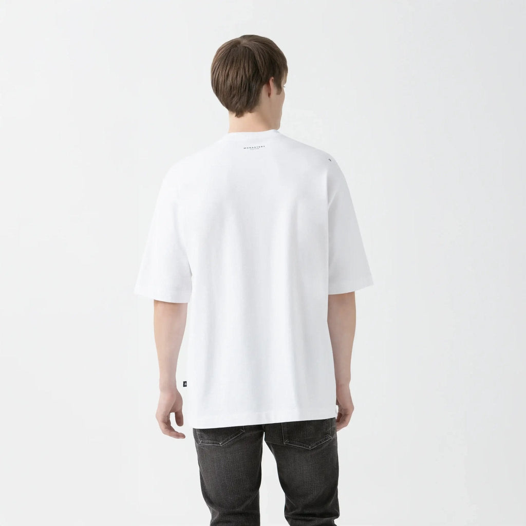 SMOKY T - SHIRT OVERSIZED MEN WHITE - Monastery | Tienda Oficial Colombia