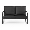 SOFA STARKEN PARA 2 PERSONAS PU BLACK