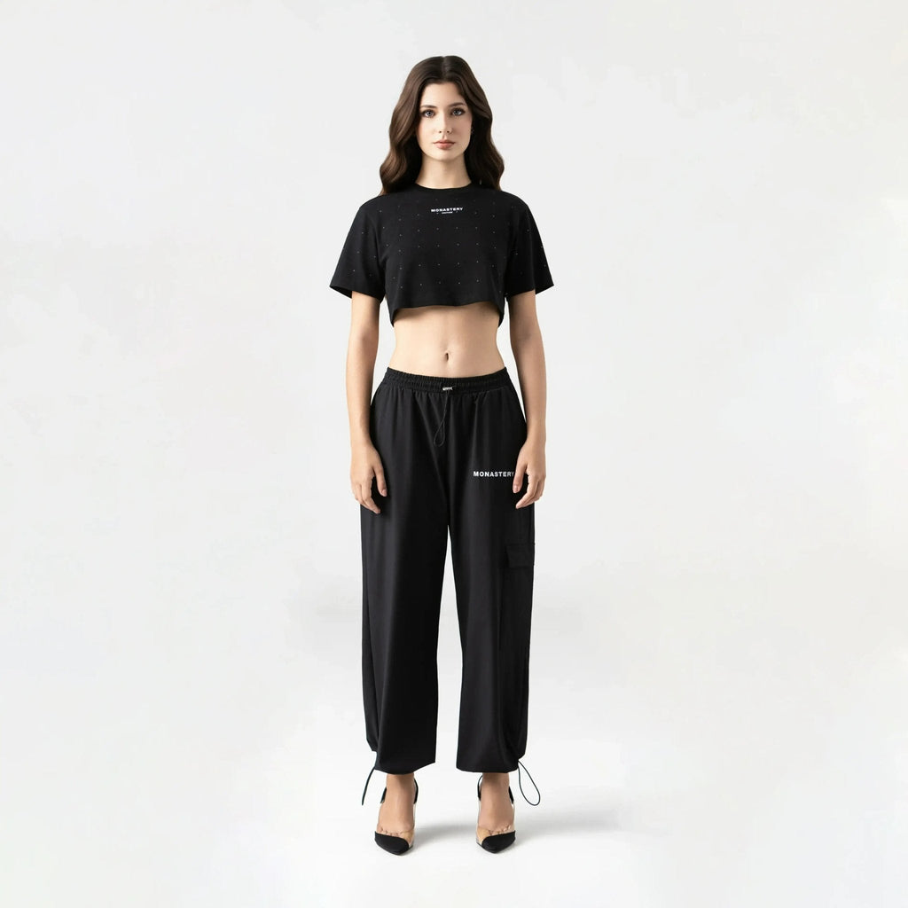SORA CROP TOP WOMEN BLACK - Monastery | Tienda Oficial Colombia