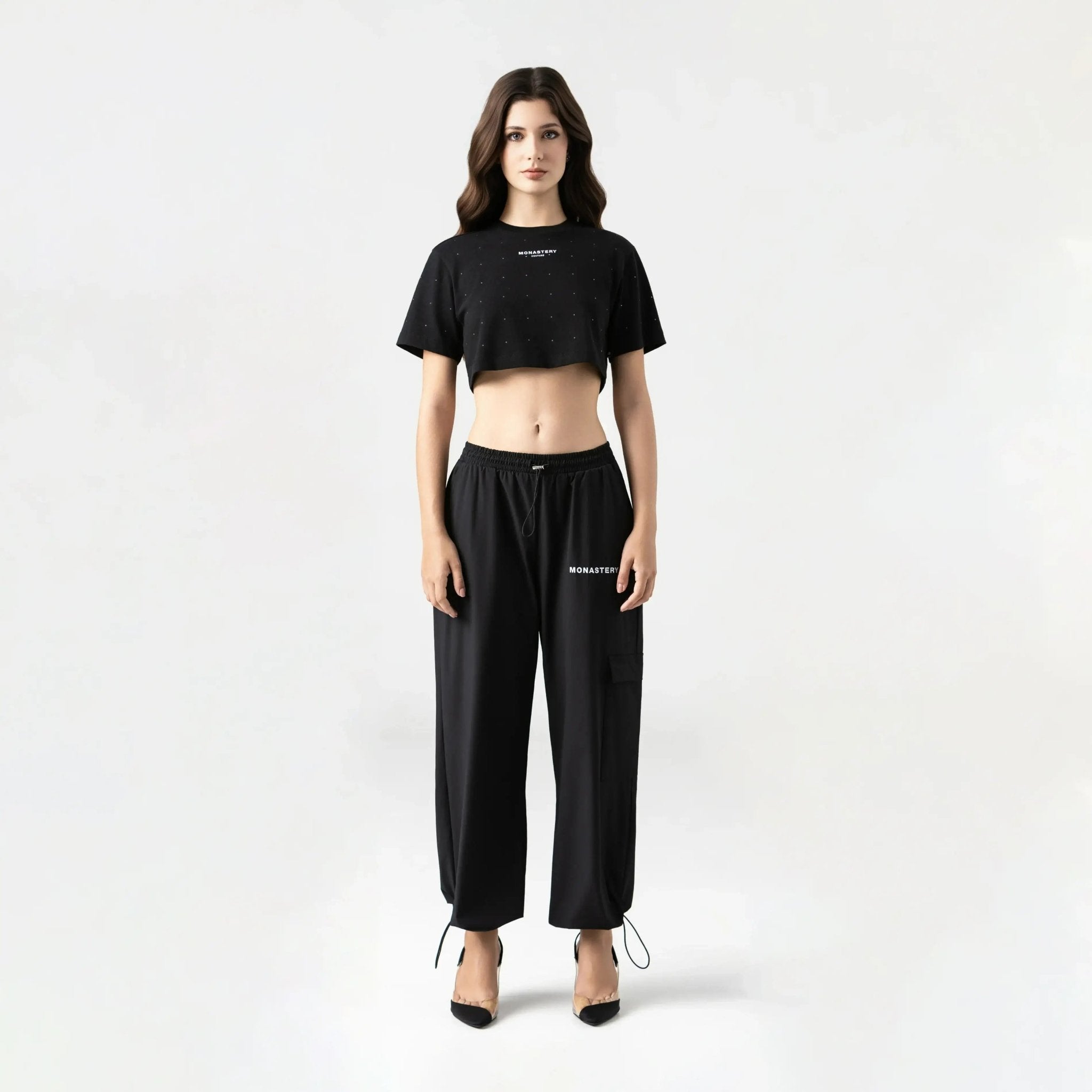 SORA CROP TOP WOMEN BLACK - Monastery | Tienda Oficial Colombia