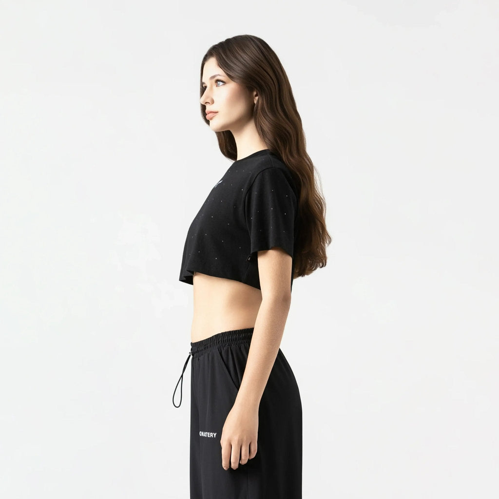 SORA CROP TOP WOMEN BLACK - Monastery | Tienda Oficial Colombia