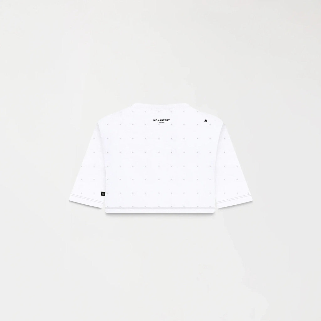SORA CROP TOP WOMEN WHITE - Monastery | Tienda Oficial Colombia