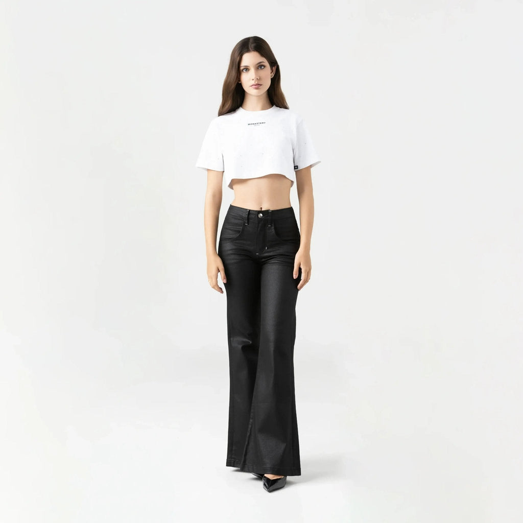 SORA CROP TOP WOMEN WHITE - Monastery | Tienda Oficial Colombia