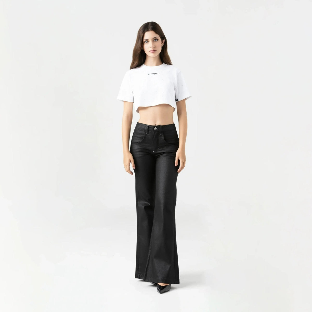 SORA CROP TOP WOMEN WHITE - Monastery | Tienda Oficial Colombia