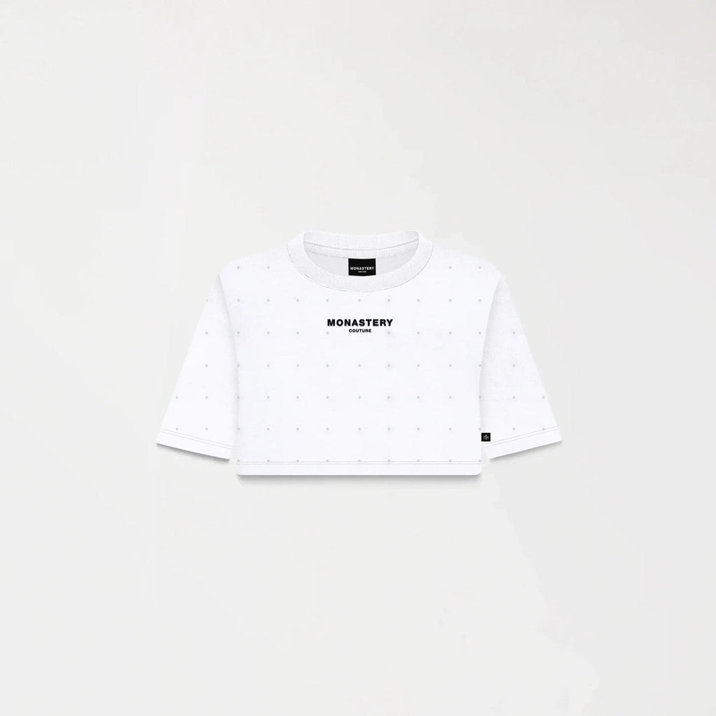 SORA CROP TOP WOMEN WHITE - Monastery | Tienda Oficial Colombia