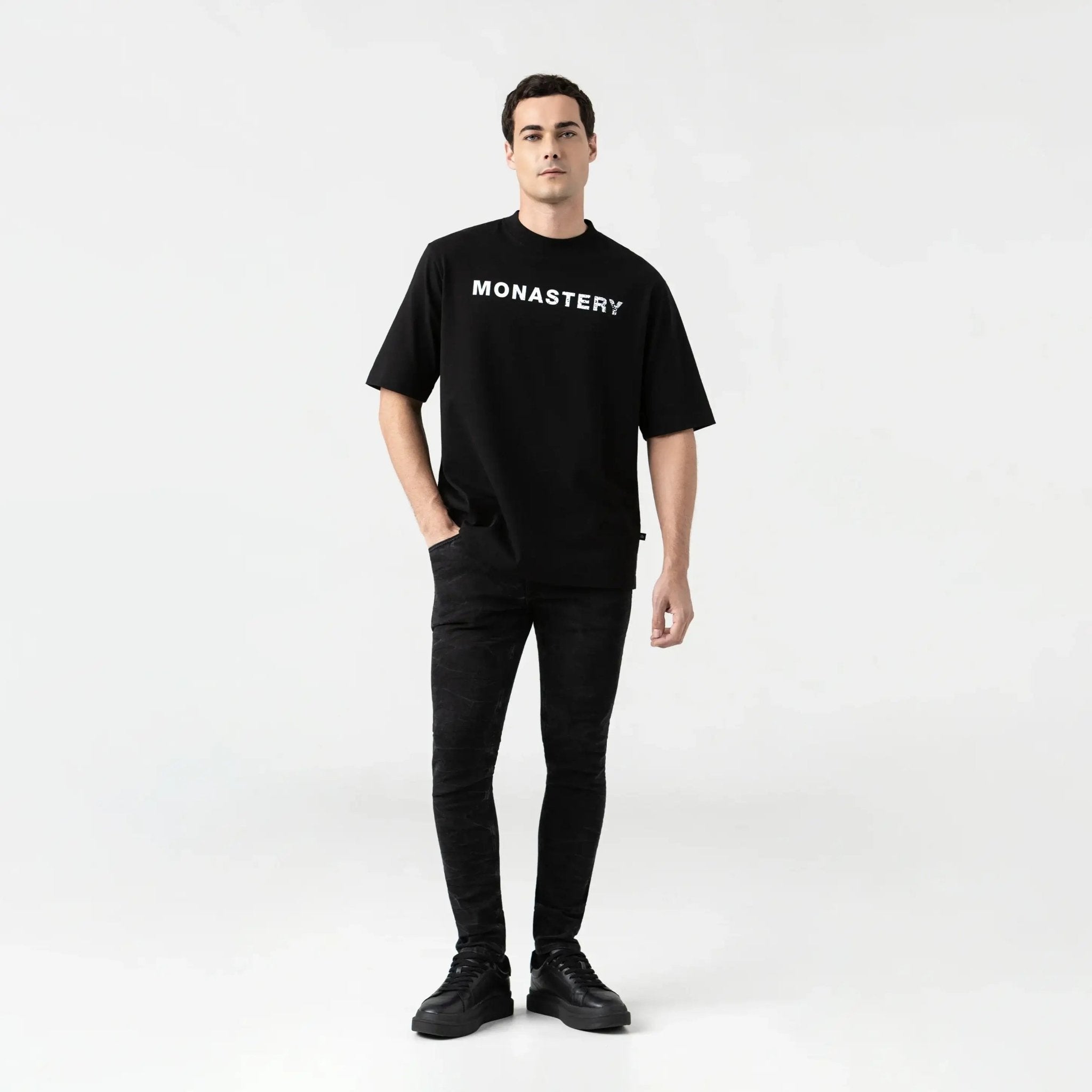 SPARTAN T - SHIRT OVERSIZED MEN BLACK - Monastery | Tienda Oficial Colombia