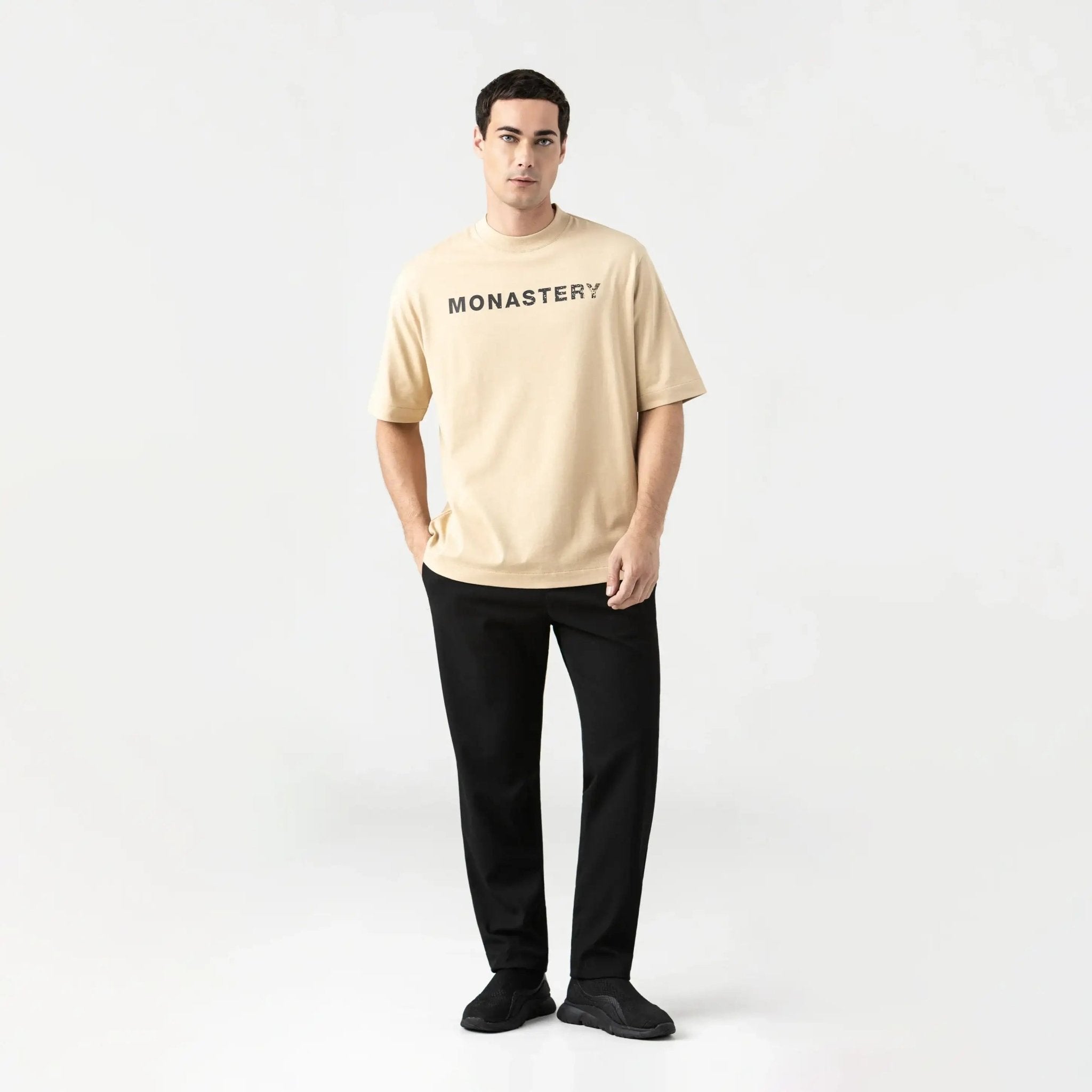 SPARTAN T - SHIRT OVERSIZED MEN IRISH CREAM - Monastery | Tienda Oficial Colombia