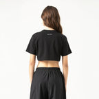 SUMMER CROP TOP WOMEN BLACK - Kliquea