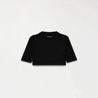 SUMMER CROP TOP WOMEN BLACK - Kliquea