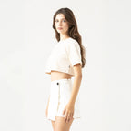 SUMMER CROP TOP WOMEN SAND DOLLAR - Monastery | Tienda Oficial Colombia