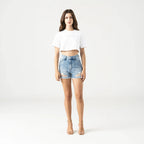 SUMMER CROP TOP WOMEN WHITE - Kliquea