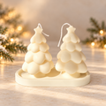 Árboles de ramas redondeadas · propuesta visual de la colección Navidad de Sya.