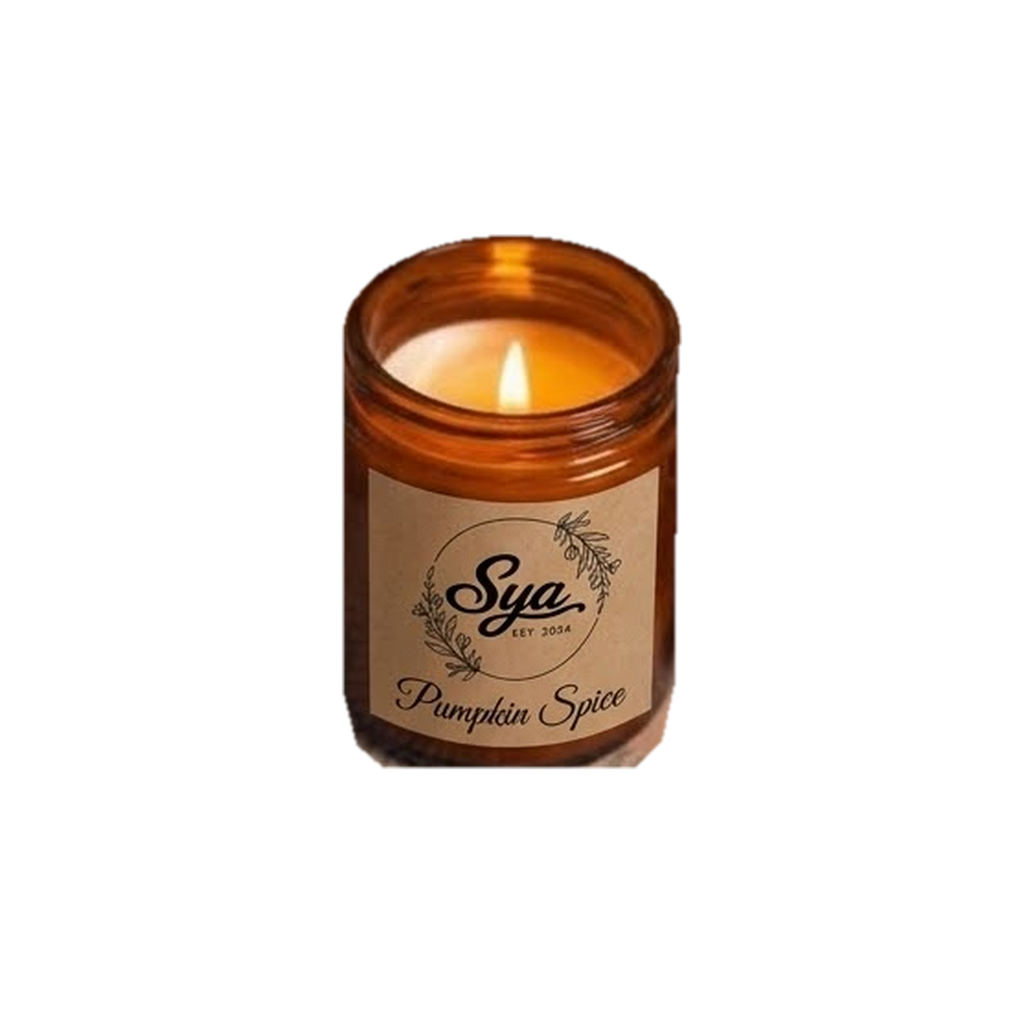 Vela Pumpkin Spice, imagen PLP estandarizada.