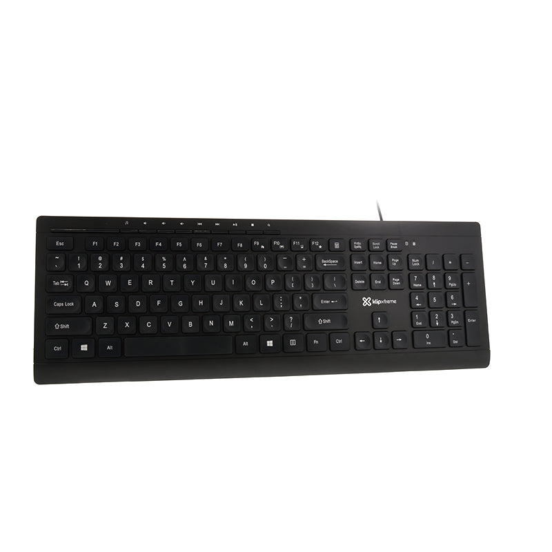 TECLADO KLIPX MULTIMEDIA USB SPA BLACK