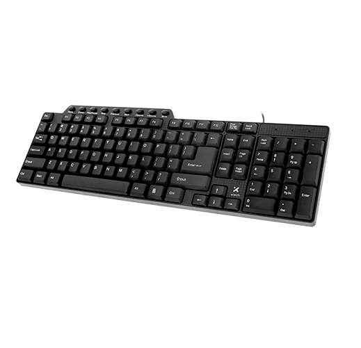 TECLADO XTECH MULTIMEDIA ENG USB BLACK