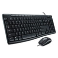 TECLADOMOUSE LOGITECH MK200 SPA USB BLACK