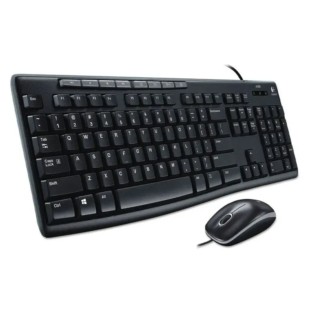 TECLADOMOUSE LOGITECH MK200 SPA USB BLACK