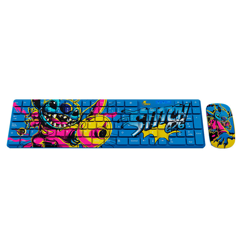 TECLADOMOUSE XTECH EDITION STITCH SPA WIRELESS BLUE