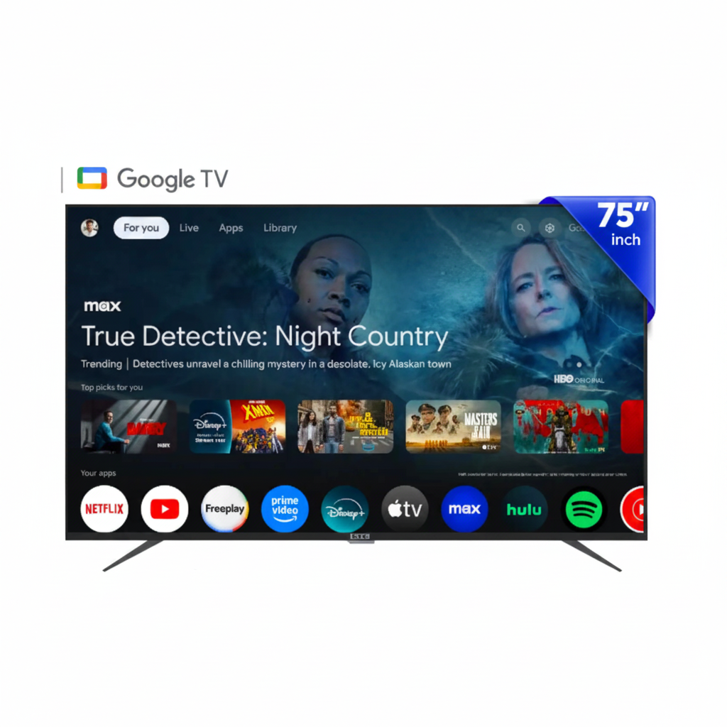 TELEVISOR KTC 75 SMART 4K UHDQLEDHDMIx3USBx2AND11GOOGLE TV