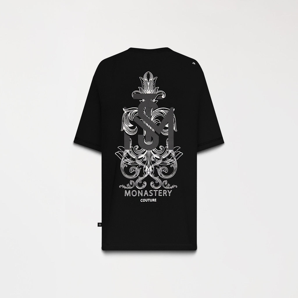 TEMPLUM T - SHIRT OVERSIZED MEN BLACK - Monastery | Tienda Oficial Colombia