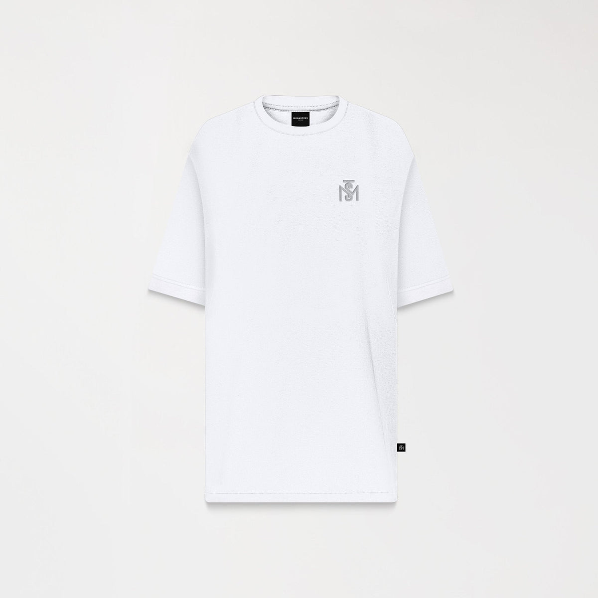 TEMPLUM T - SHIRT OVERSIZED MEN WHITE - Monastery | Tienda Oficial Colombia