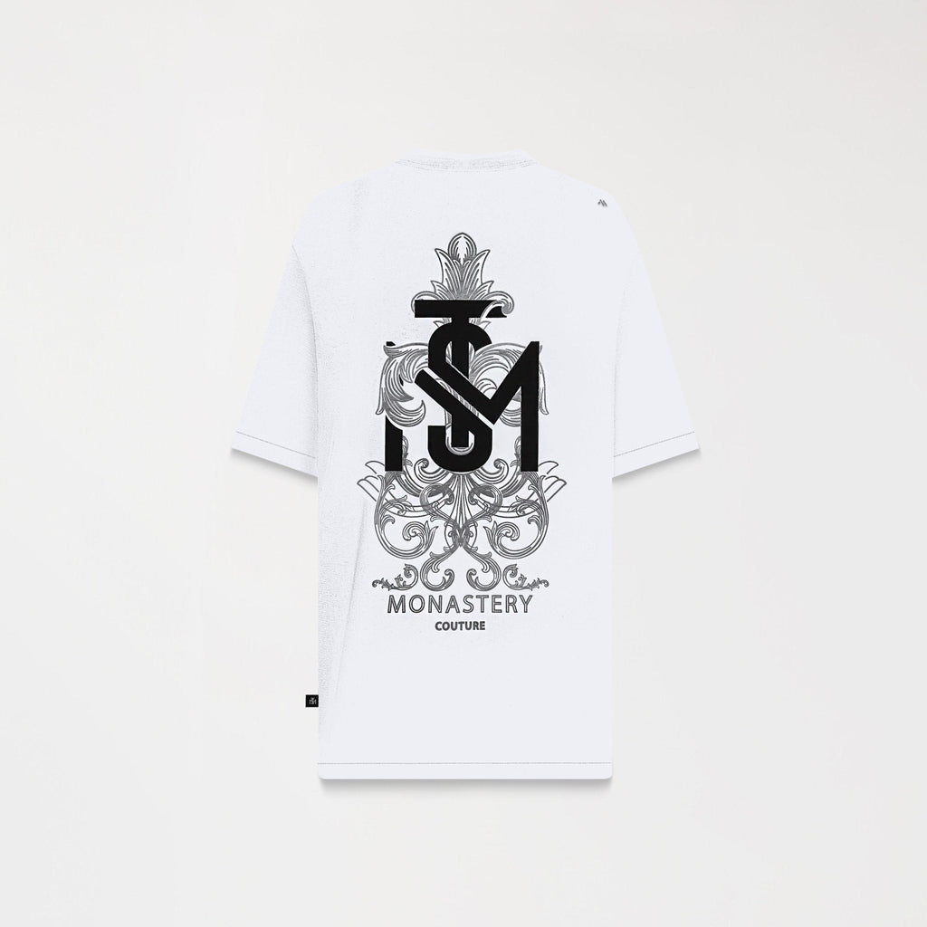 TEMPLUM T - SHIRT OVERSIZED MEN WHITE - Monastery | Tienda Oficial Colombia
