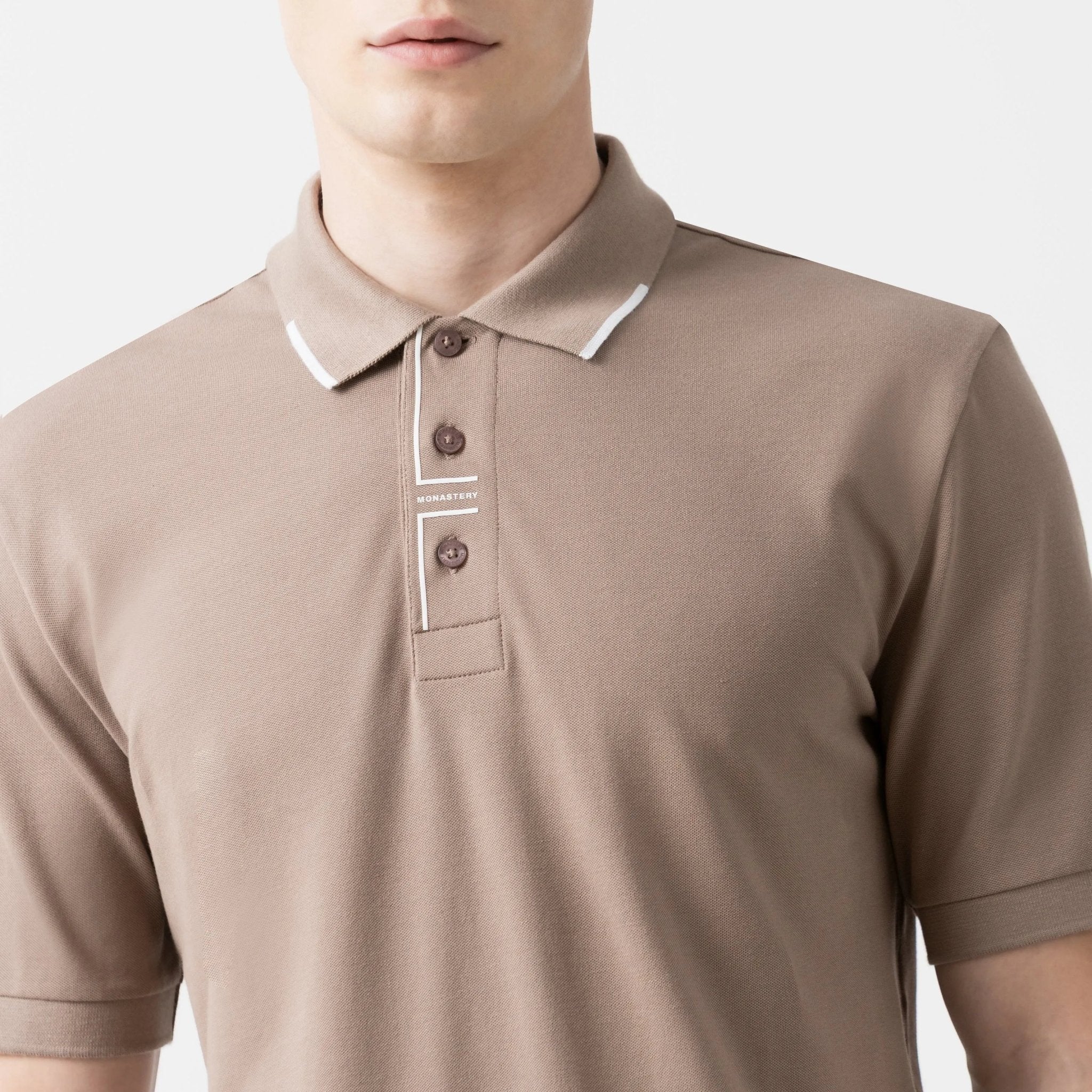 TENNESSEE POLO MEN TAUPE GRAY - Monastery | Tienda Oficial Colombia