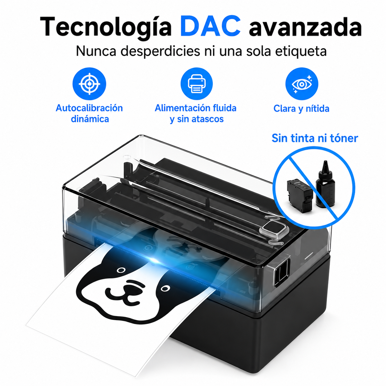 Impresora De Etiquetas Térmica Portátil Arrvel A812B 4x6 Bluetooth Y USB