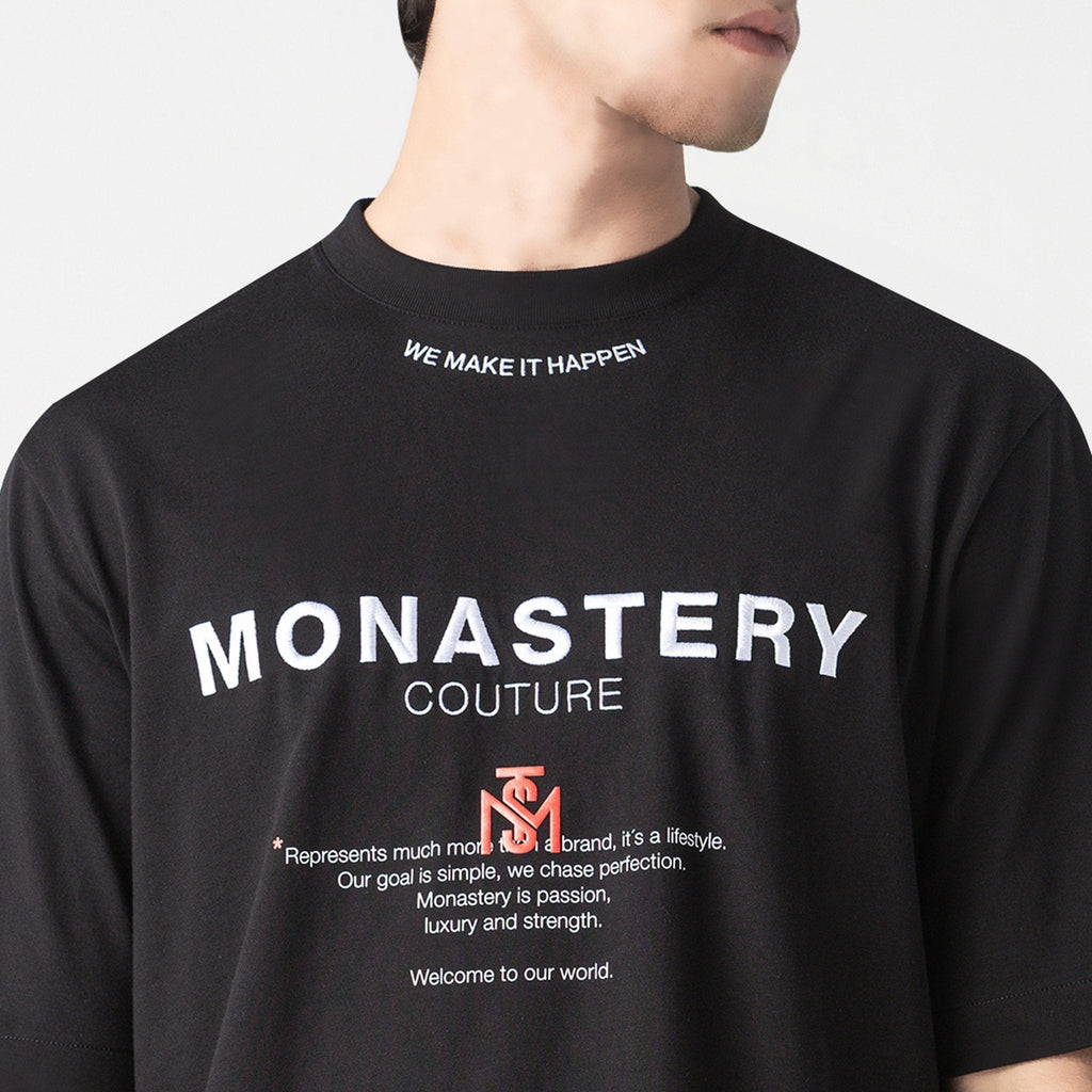 TERRIMONT T - SHIRT OVERSIZED MEN BLACK - Monastery | Tienda Oficial Colombia