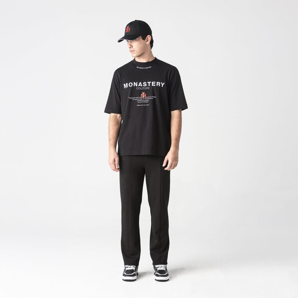 TERRIMONT T - SHIRT OVERSIZED MEN BLACK - Monastery | Tienda Oficial Colombia