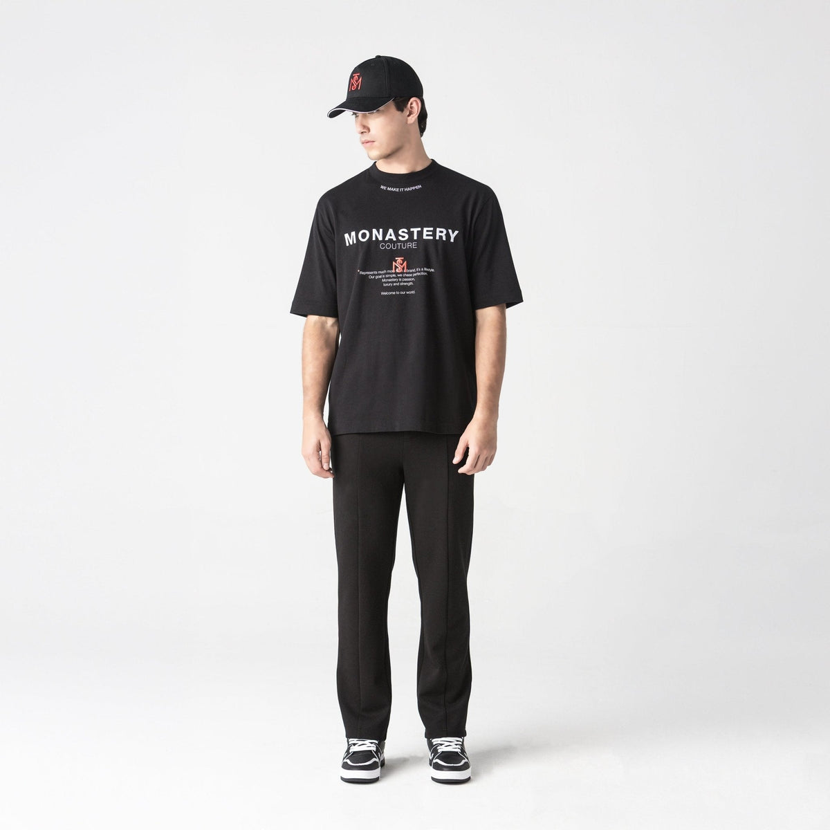 TERRIMONT T - SHIRT OVERSIZED MEN BLACK - Monastery | Tienda Oficial Colombia
