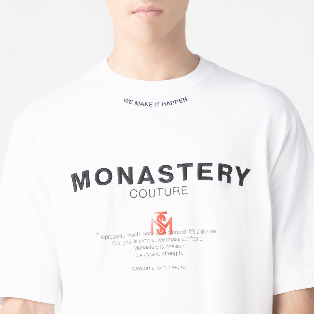 TERRIMONT T - SHIRT OVERSIZED MEN WHITE - Monastery | Tienda Oficial Colombia
