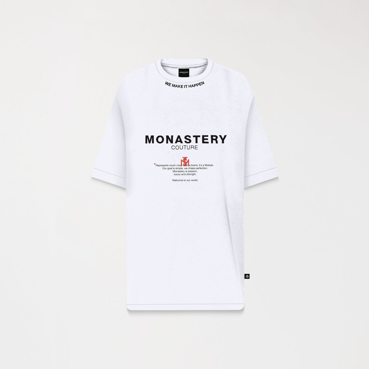 TERRIMONT T - SHIRT OVERSIZED MEN WHITE - Monastery | Tienda Oficial Colombia