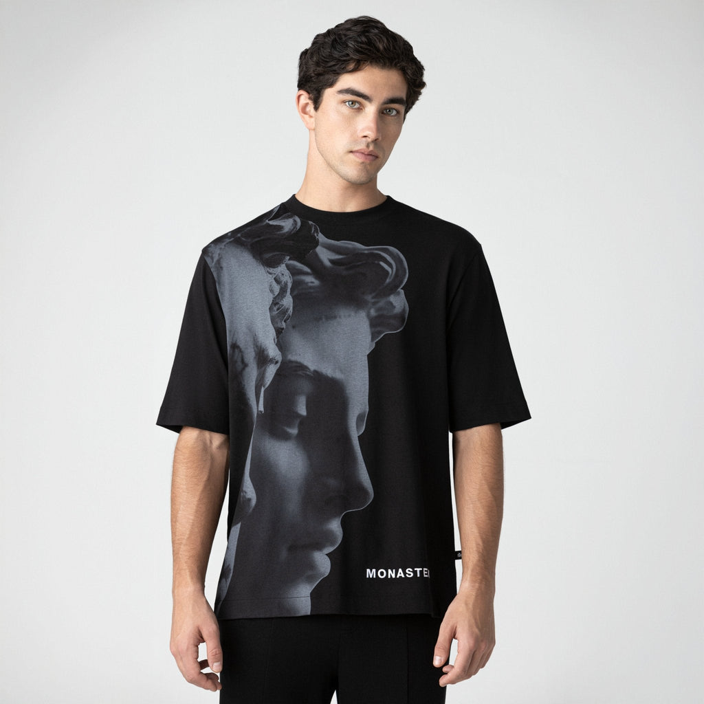 TERSIA T - SHIRT OVERSIZED MEN BLACK - Monastery | Tienda Oficial Colombia