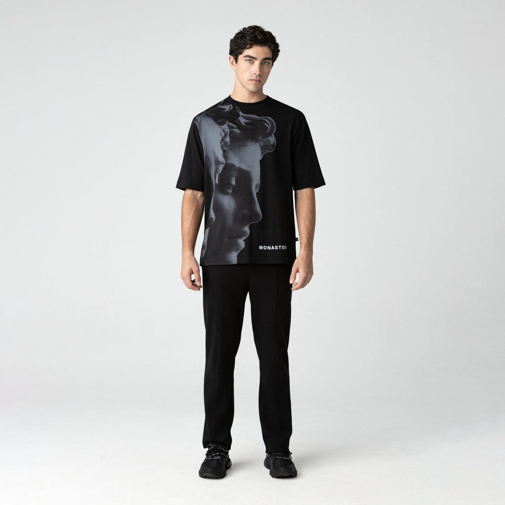 TERSIA T - SHIRT OVERSIZED MEN BLACK - Monastery | Tienda Oficial Colombia