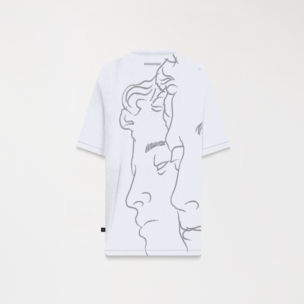 TERSIA T - SHIRT OVERSIZED MEN WHITE - Monastery | Tienda Oficial Colombia