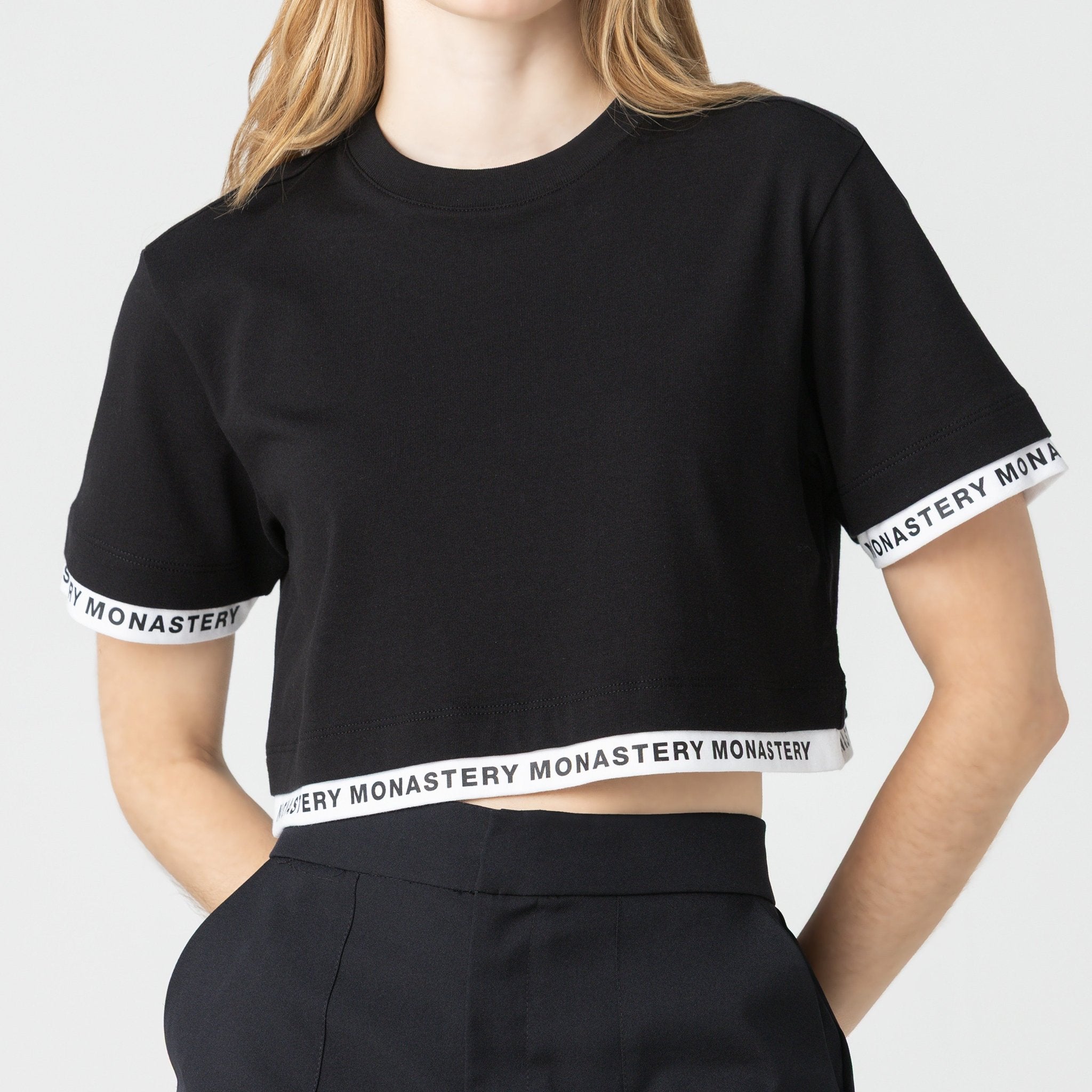 TIZOC CROP TOP WOMEN BLACK - Monastery | Tienda Oficial Colombia