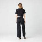 TIZOC CROP TOP WOMEN BLACK - Monastery | Tienda Oficial Colombia