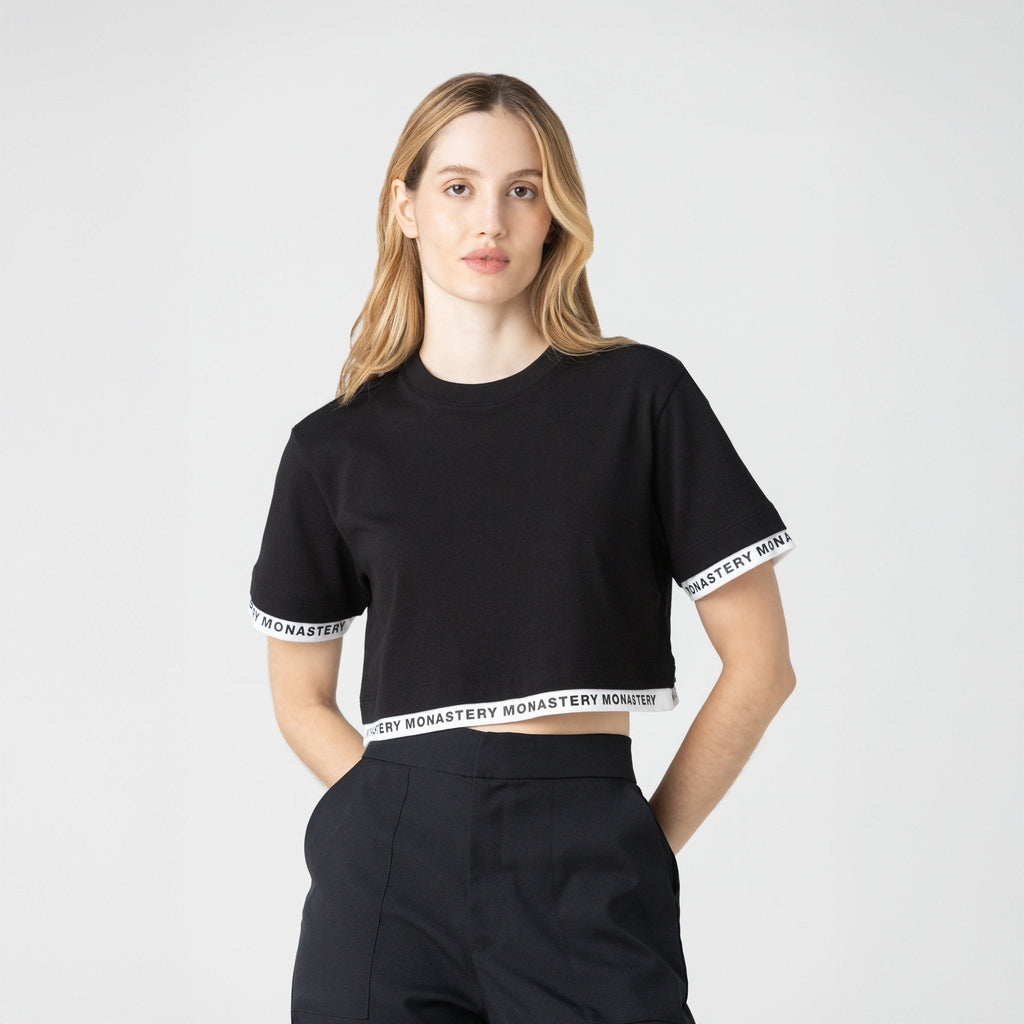 TIZOC CROP TOP WOMEN BLACK - Monastery | Tienda Oficial Colombia