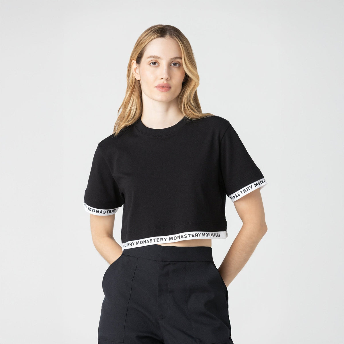 TIZOC CROP TOP WOMEN BLACK - Monastery | Tienda Oficial Colombia